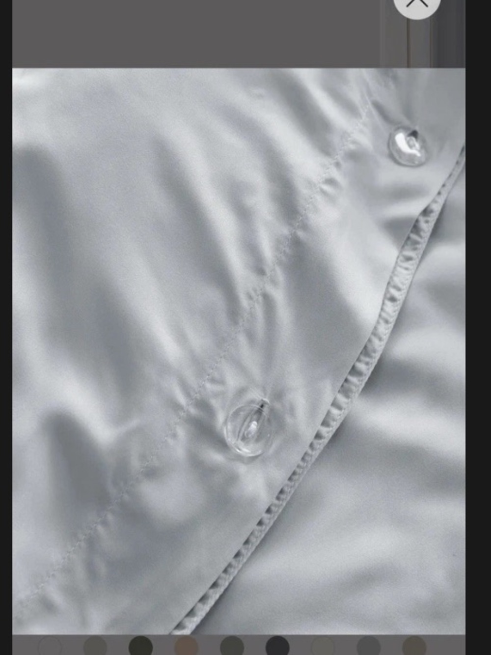 Quince Bamboo Viscose Duvet Cover Full/Queen Mist Soft Luxury - Picture 8 of 8